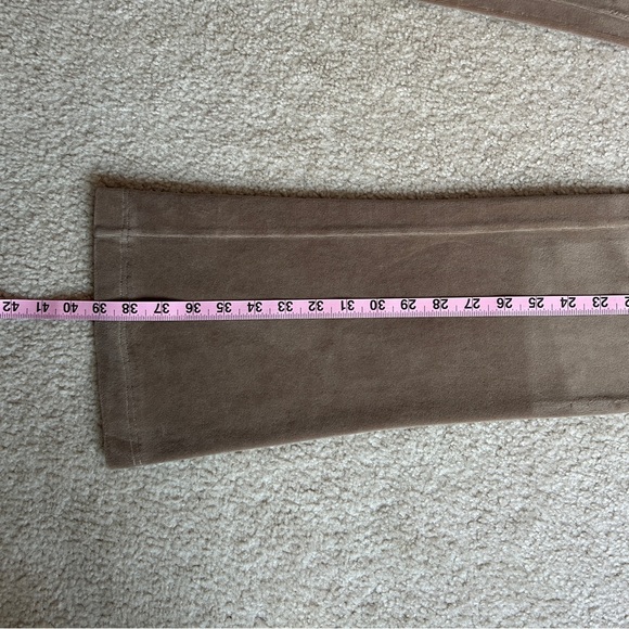 JUICY COUTURE Y2K Original Beige Velour Tracksuit Set Pants/Hoodie Small (2Pc) - Picture 12 of 16